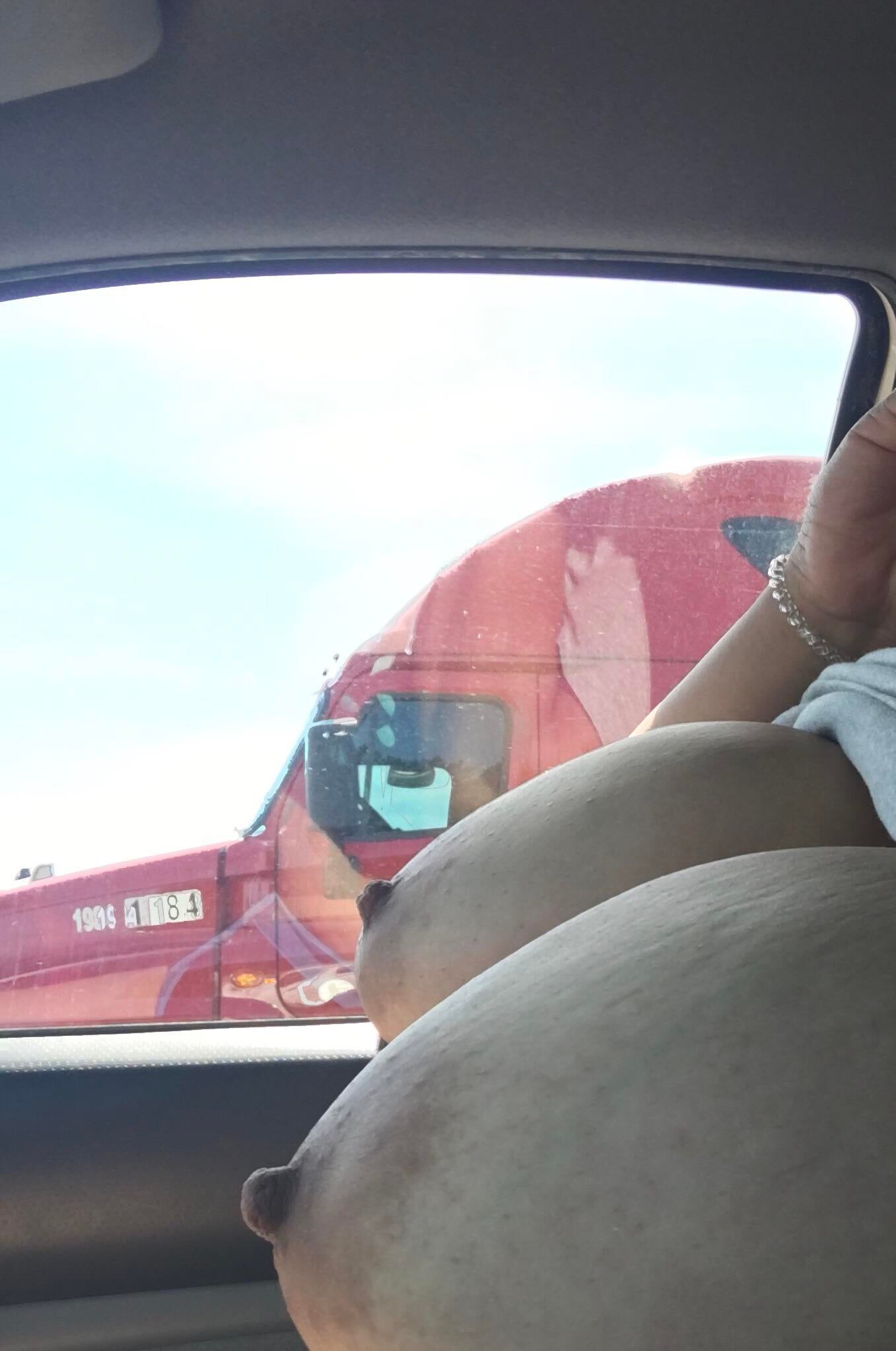 Flashed The Truck Drivers On The Interstate! Hope They Enjoyed The Show